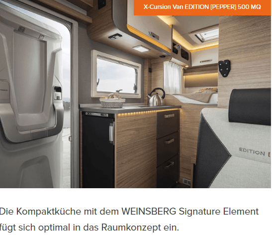 Camper-Van mieten in Frankfurt - WEINSBERG X-CURSION VAN 500 MQ EDITION [PEPPER] 