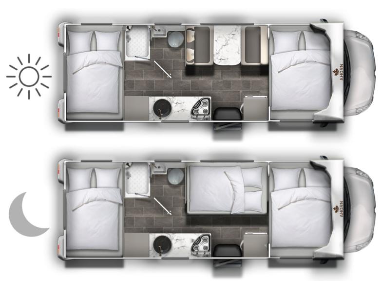 Wohnmobil mieten in Frankfurt - Ahorn Canada AD mit Doppelbett 