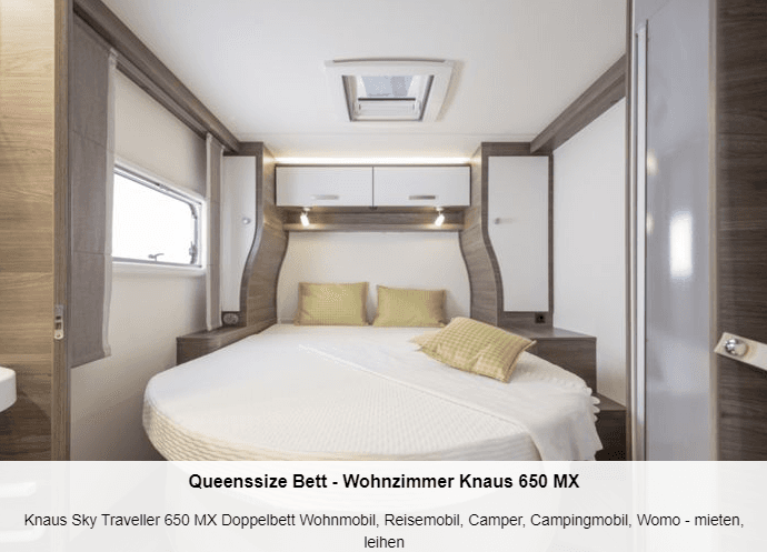 KNAUS SKY  WAVE 650MX - Queensbett - TV/SAT - bis zu 4 Personen
