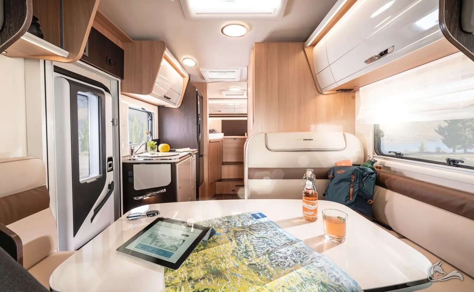Familien-Wohnmobil mit Einzelbetten am Niederrhein mieten: Forster A 699 EB in Neukirchen-Vluyn – Wohnmobil mieten in Neukirchen-Vluyn
