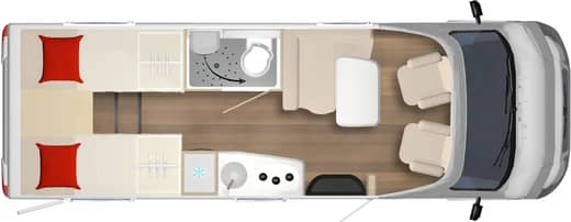 Grundriss Bürstner Limited T 690 G
