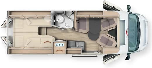 Grundriss Malibu Van 640 Exklusivlinie Charming *Solar *Autark#2