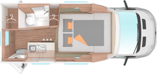 Grundriss Weinsberg X-CURSION VAN 500 MQ EDITION [PEPPER]