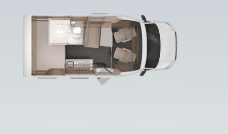 Grundriss Knaus VW BULLI Knaus TOURER VAN 500 MQ