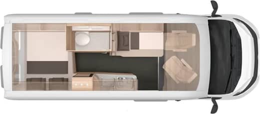 Grundriss Knaus BOXLIFE PRO 600 STREET
