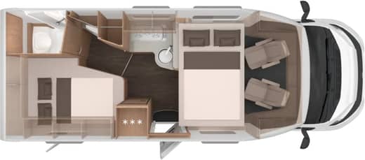 Grundriss Knaus LIVE WAVE 650 MF