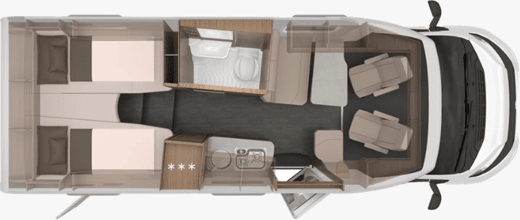 Grundriss Knaus VAN TI 650 MEG