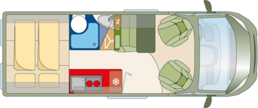 Grundriss Pössl RoadCar R 600