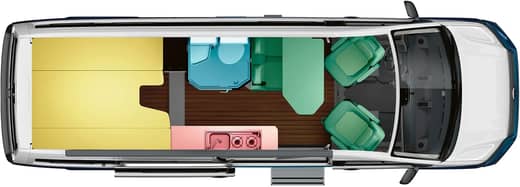 Grundriss Volkswagen Grand California 680