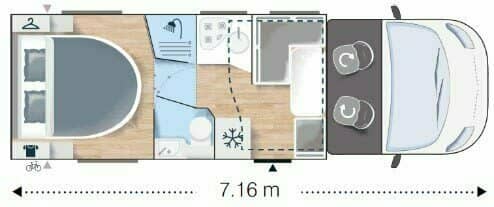 Grundriss Chausson 758 Titanium VIP