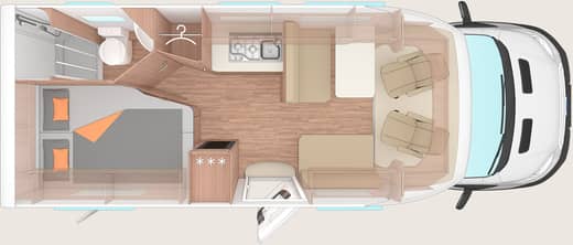 Grundriss Weinsberg CaraLoft FORD 650 MF