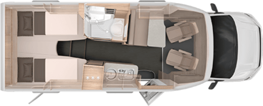 Grundriss Knaus VAN TI 650 MEG Vansation