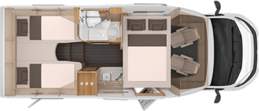 Grundriss Knaus SKY WAVE 650 MEG 60 YEARS