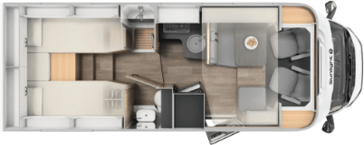 Grundriss Sunlight T68 Adventure