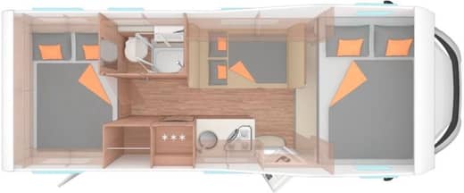 Grundriss Weinsberg Cara Home 650DG