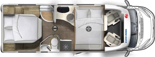 Grundriss Eura Mobil Profila RS695 QB