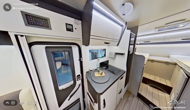 Forster A699 EB | Alkoven mit Einzelbett für bis zu 5 P.  
