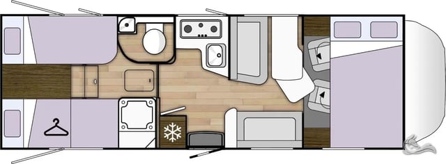 Benimar Sport 363 für 5 Personen mit Einzelbetten,  Solar, Winterpaket