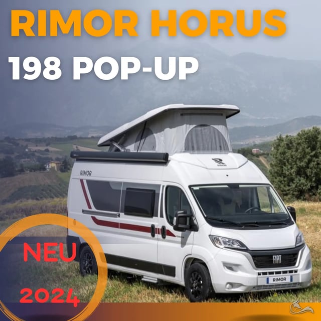 Rimor Horus 198 mit Aufstelldach bis zu 4 Personen auf 5,99 Metern