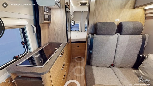 Weinsberg CaraBus 600 DQ - bis zu 4 Personen, mit Hubett, Querbett,  SAT, unter 6m!