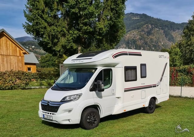 All Inclusive Teilintegriert, Giottiline   Dachklimaanlage  4 Schlafplätzen auf Ganze 5,99m Länge mit Winterreifen 