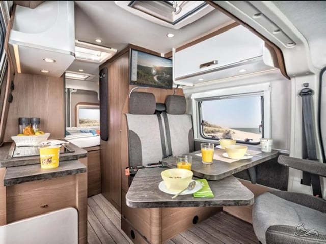 Weinsberg CaraBus 600 DQ - bis zu 4 Personen, mit Hubett, Querbett,  SAT, unter 6m!