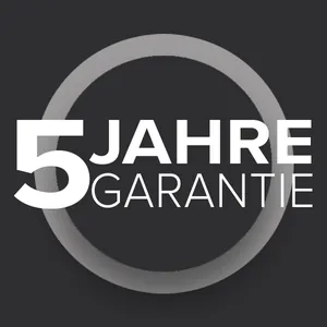 Symbol fünf Jahre Garantie