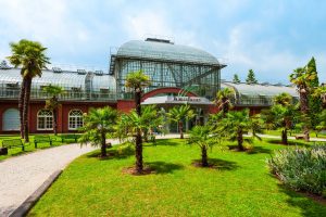 Palmengarten botanical garden in Frankfurt